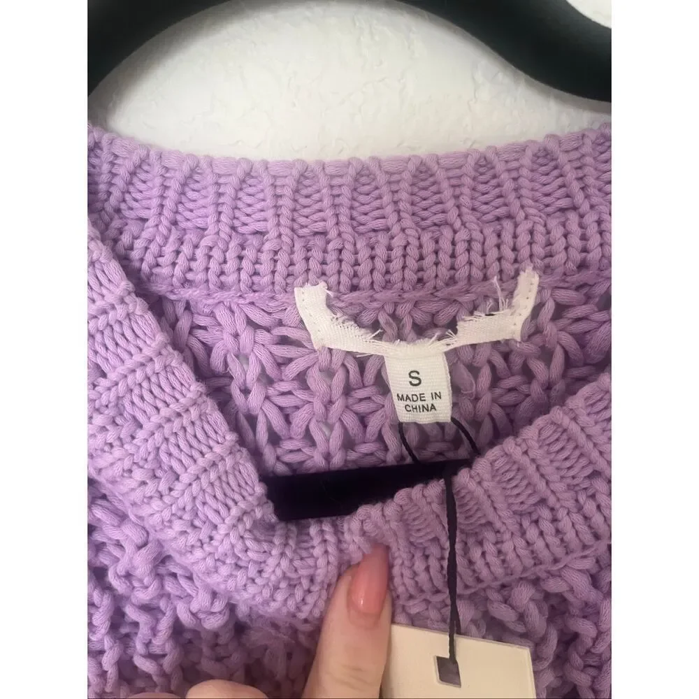 Dance & Marvel chunky crop sweater NEW NWT